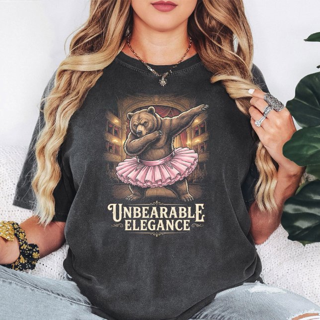 Funny Bear Ballet Dancer Dabbing Tutu Design T-Shirt (Creator Uploaded)