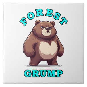 Funny Bear Ceramic Tile