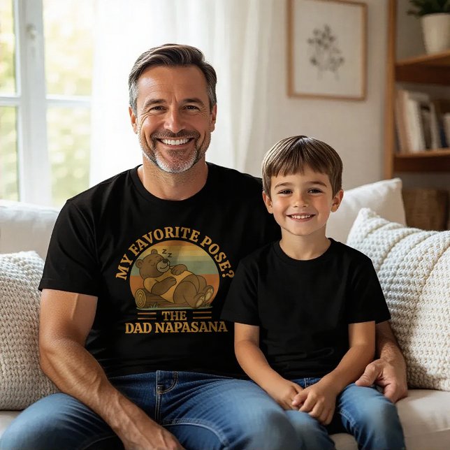 Funny Bear Dad Napasana Yoga T-Shirt (Creator Uploaded)