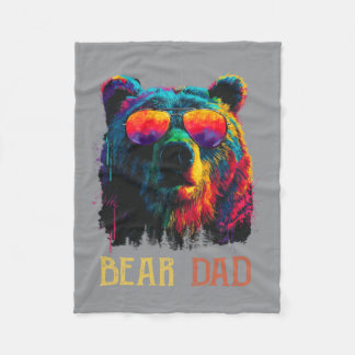 Funny Bear Design For Men Women Pet Animal Lovers Fleece Blanket