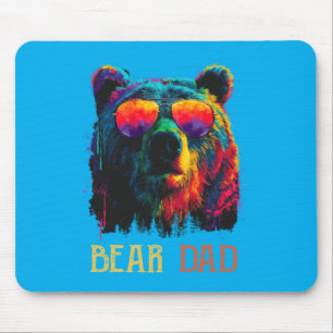 Funny Bear Design For Men Women Pet Animal Lovers Mouse Pad