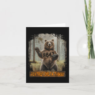 Funny Bear Foxtrots Deltas Tango 8647 86 47 Patrio Card