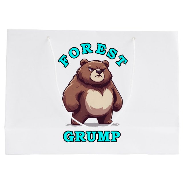 Funny Bear Large Gift Bag (Back)