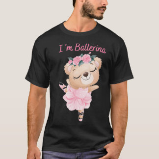 Funny Bear Panda Ballerina for Ballet loverballet T-Shirt