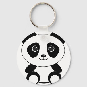 Funny bear panda bear panda animals key ring