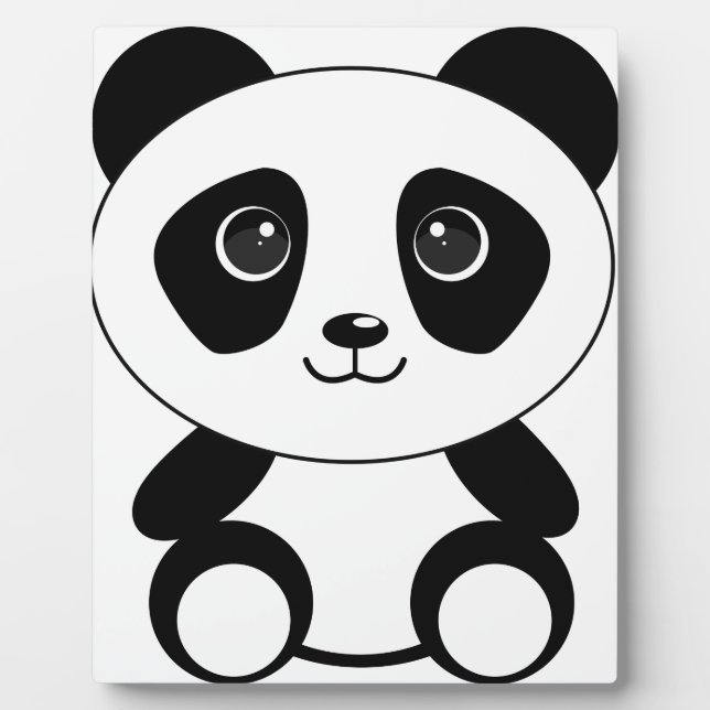Funny bear panda bear panda animals plaque (Front)