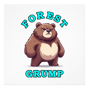 Funny Bear Photo Print
