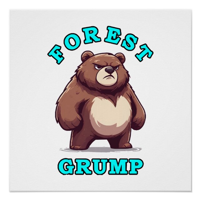 Funny Bear Poster (Front)