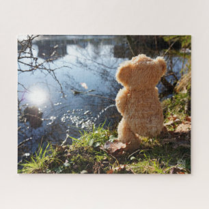 Funny bear that's naughty as can be. jigsaw puzzle