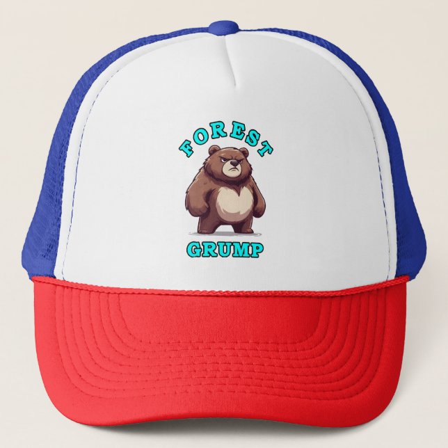 Funny Bear Trucker Hat (Front)
