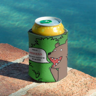 FUNNY! 🐻 Bear Warning Personalised Beer Cooler