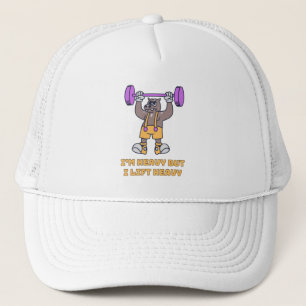 Funny Bear Weightlifting Trucker Hat