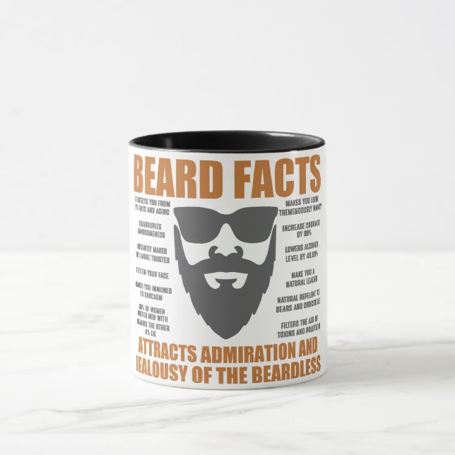 Funny Beard Facts Mug (Center)