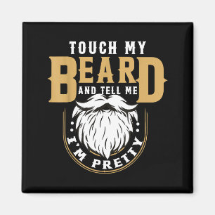 Funny Beard Quote Gift For Bearded Men Husband Or  Magnet