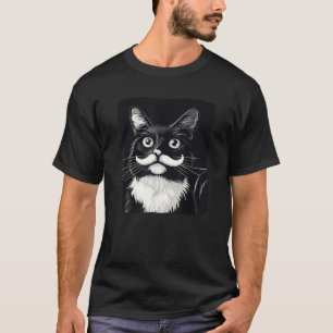 Funny bearded cat outfit for moustache beard lover T-Shirt