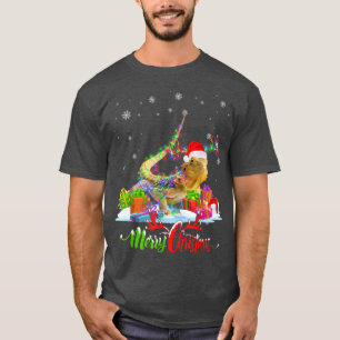 Funny Bearded Dragon Animal Merry Christmas Party  T-Shirt