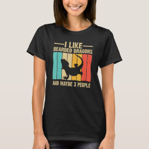 Funny Bearded Dragon Design Pogona Reptile Lover M T-Shirt
