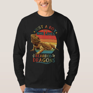 Funny Bearded Dragon Graphic Boys Men Bearded Dra T-Shirt