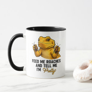 Funny Bearded Dragon Lover Reptile Owner Roaches Mug