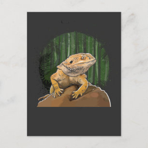 Funny Bearded Dragon Reptile Animal Lover Postcard