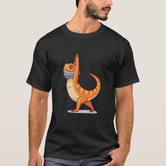 Funny Bearded Dragon Yoga Gym Fitness Women Men Ki T-Shirt