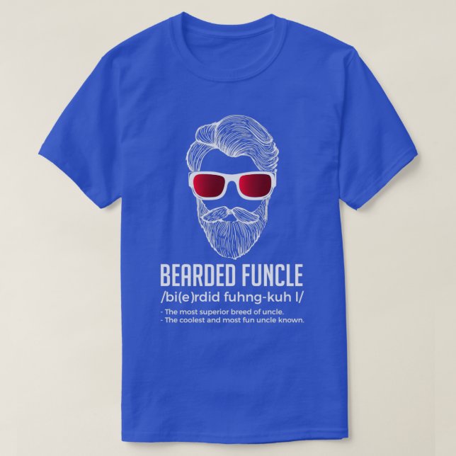 Funny Bearded Funcle Definition Fun Uncle Classic  T-Shirt (Design Front)