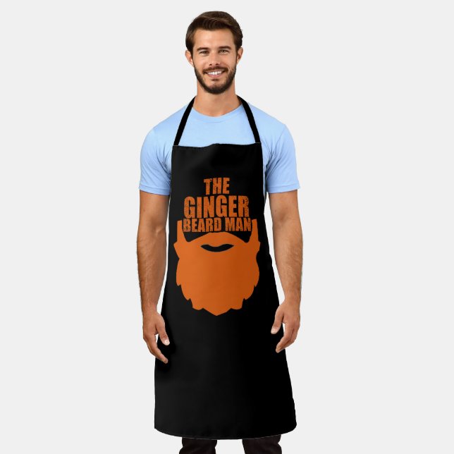 Funny bearded quotes ginger beard  apron (Worn)