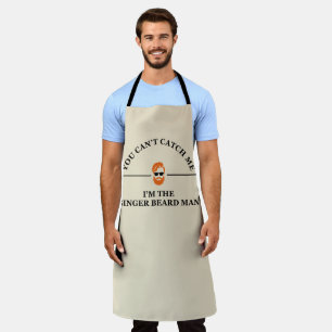 Funny bearded quotes ginger beard  apron