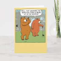 Funny Bears Golfing Birthday