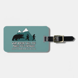 Funny bears luggage tag