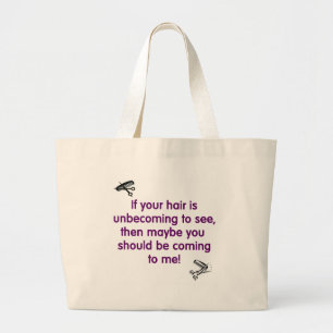 Funny Beautician Tote Bag
