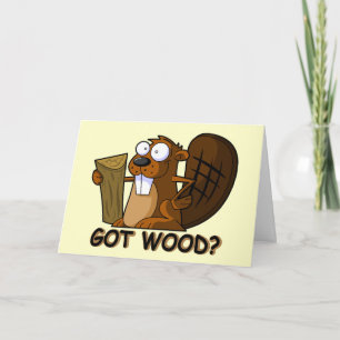 Funny Beaver Card