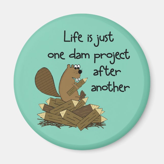 Funny Beaver Do-It-Yourselfer Magnet (Front)