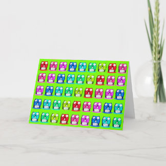 funny beaver holds happy birthday message cartoon card