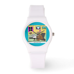 Funny Beaver Living Will Womens Silicone Watch