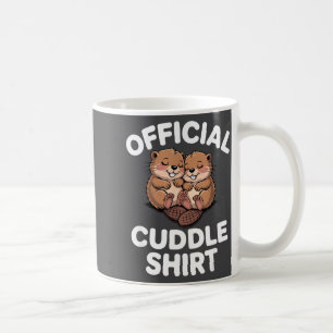 Funny Beavers Hugging Cuddle  Coffee Mug