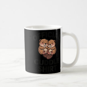 Funny Beavers Hugging Cuddle  Coffee Mug