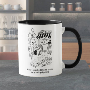Funny Bed of Nails Indian Bazaar Marketplace Two-T Mug