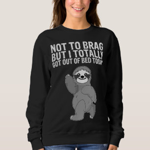 Funny Bed Sleeping Sloth Pajama Top 9