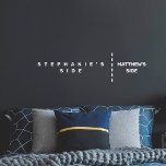 Funny Bedroom Decal for Couples. His Side Her Side<br><div class="desc">Come on ladies ...  you know it's true ...  his side of the bed isn't quite as big as her side. A fun but innocent bedroom gift for the couple that have everything else. Customisable names and a handy (easily adjusted) divider. You know here the lines should be drawn!</div>