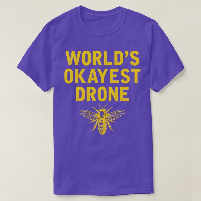 Funny Bee Beekeeping Apiculture Bee Drone T-Shirt (Design Front)