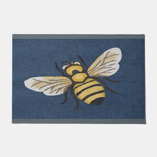 Funny Bee Doormat, Cute Bee Lover Gift, Bee Quote Doormat (Front)