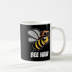 Funny Bee Haw Bumble Bee Graphic Cowboy Hat  Coffee Mug