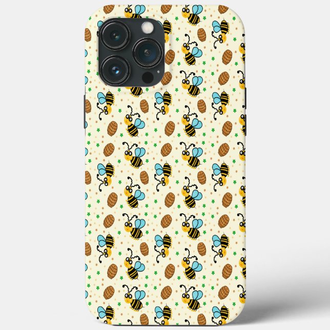 Funny bee pattern Case-Mate iPhone case (Back)