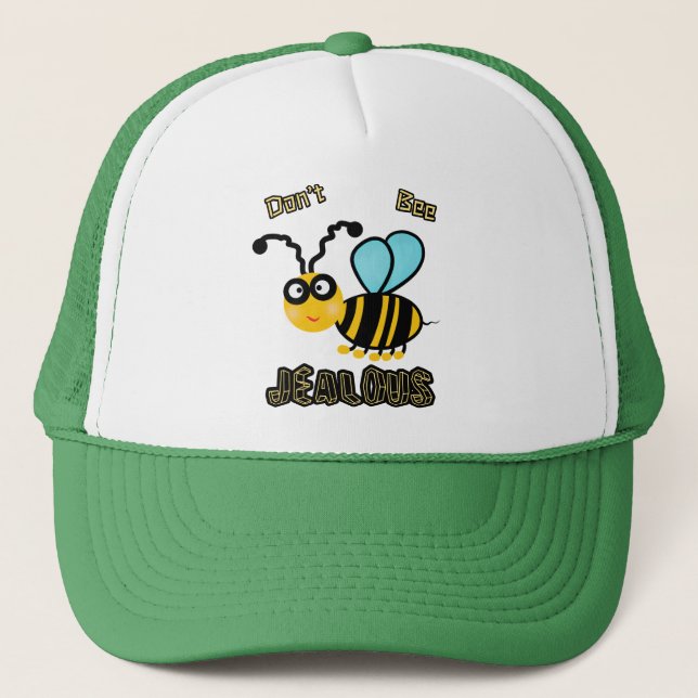 Funny bee trucker hat (Front)