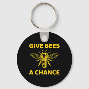 Funny Beekeeper Bee Beekeeping Environmental Prote Key Ring
