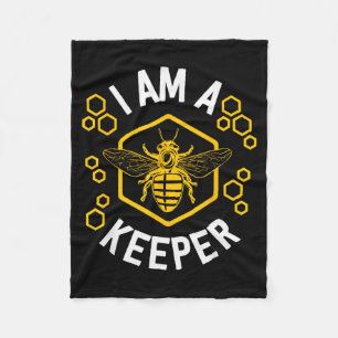 Funny Beekeeper Shirt Men Women I Am A Keeper Beek Fleece Blanket