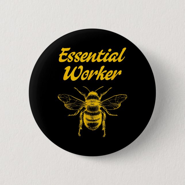 Funny Beekeeping Beekeeper Honey Bees Environmenta 6 Cm Round Badge (Front)