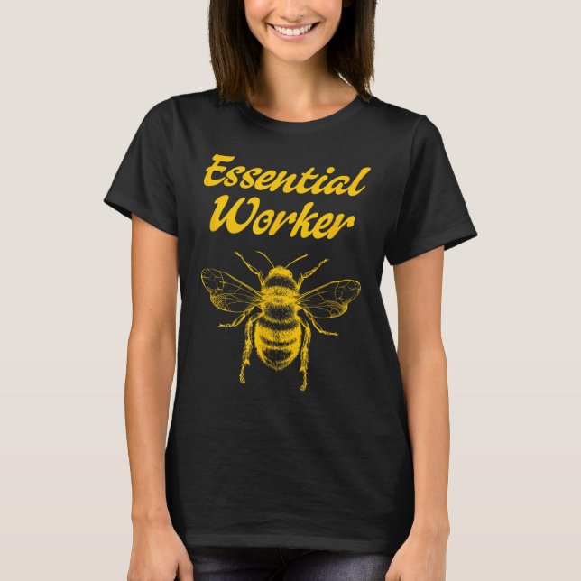 Funny Beekeeping Beekeeper Honey Bees Environmenta T-Shirt (Front)