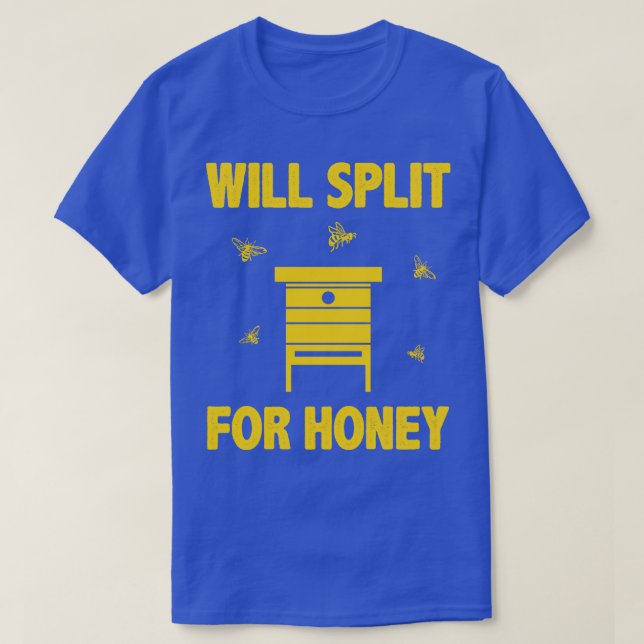 Funny Beekeeping Bees Hive Honey T-Shirt (Design Front)